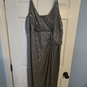 City Studio Silver Sequin Dress